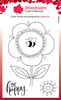 2 Pack Woodware Clear stamps 4"X6"-Singles Petal Doodles Be Happy JGS862 - 5055305985519