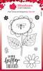 2 Pack Woodware Clear stamps 4"X6"-Singles Petal Doodles Happy Thoughts JGS857 - 5055305985465