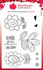 2 Pack Woodware Clear stamps 4"X6"-Singles Petal Doodles Happy Soul JGS856 - 5055305985458