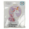 Fabric Editions Punch Needle Kit 6" Round-Unicorn - NCPNNDUN - 699919378197