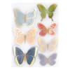 3 Pack Spellbinders Dimensional Stickers-Autumn Butterfly SCS310