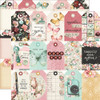 25 Pack Simple Vintage Love Story Double-Sided Cardstock 12"X12"-Tag Elements VLO12-21410 - 810112386677