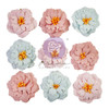 3 Pack Prima Marketing Paper Flowers 9/Pkg-Perfect Emotion, French Blue FG665661 - 655350665661