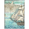 Stamperia Assorted Rice Paper A4 6/Sheets-Songs Of The Sea - DFSA4XSS