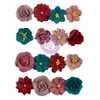 3 Pack Prima Marketing Paper Flowers 16/Pkg-Enchanted Garden, Lost In Wonderland P665760 - 655350665760