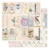 10 Pack French Blue By Frank Garcia Double-Sided Cardstock 12"X12"-Vintage Tags FGFB12-99711 - 655350999711