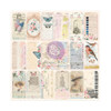 10 Pack French Blue By Frank Garcia Double-Sided Cardstock 12"X12"-Vintage Tags FGFB12-99711