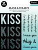 Studio Light Essentials Stencils & Stamps-Nr. 06, Kiss Sentiments LESMST06 - 8713943147801