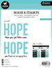 Studio Light Essentials Stencils & Stamps-Nr. 05, Hope Sentiments - LESMST05