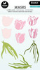 Studio Light Essentials 5.9"X8.25" Stencil-Nr. 248, Tulip Flowers SMASK248 - 8713943147764