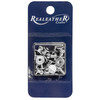 Realeather(R) Crafts Button Stud & Post 10/Pkg-Silver Plated BSTD-10 - 870192     9