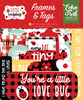 3 Pack Echo Park Cardstock Ephemera 34/Pkg-Frames & Tags, Little Ladybug LB347025 - 691835274416