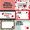 25 Pack Little Ladybug Double-Sided Cardstock 12"X12"-6X4 Journaling Cards LLB12-47012