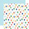25 Pack Make A Wish Birthday Boy Double-Sided Cardstock 12"X12"-Party Time Balloons EMWB12-48004 - 691835267517