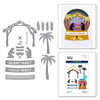 Spellbinders Etched Dies By Simon Hurley-Nativity Scene, Snow Globes S41323