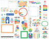 Echo Park Cardstock Ephemera 34/Pkg-Frames & Tags, Make A Wish Birthday Boy WB348025