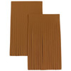 3 Pack - Realeather(R) Crafts Deerskin Fringe 2"x3" 2/Pkg-Saddle Tan - SF0203-0271