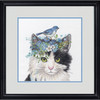 Dimensions Counted Cross Stitch Kit 11"x11"-Floral Crown Cat 16 Count 70-35433