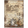 Stamperia Assorted Rice Paper A4 6/Sheets-Coffee And Chocolate DFSA4XCC