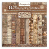 Stamperia Maxi Backgrounds Double-Sided Paper Pad 12"X12"-Coffee And Chocolate, 10 Designs/1 Each - SBBL145 - 5993110031215