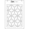 Sizzix A6 Layered Stencils 4/Pkg-Defined Petals - 666529