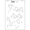 Sizzix A6 Layered Stencils By Kath Breen 4/Pkg-Mark Making Hearts 666532