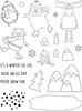 Creative Expressions Jane's Doodles Clear Stamp Set 6"X8"-Snow Fun CEC1058