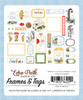 3 Pack Echo Park Cardstock Ephemera 33/Pkg-Frames & Tags, Winnie The Pooh TP363025