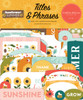 Carta Bella Cardstock Ephemera 33/Pkg-Titles & Phrases, Sunflower Summer - SS368032 - 691835408194 Carta Bella Cardstock Ephemera 33/Pkg-Titles & Phrases, Sunflower Summer - SS368032 - 691835408194