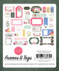 Carta Bella Cardstock Ephemera 33/Pkg-Frames & Tags, Bloom BL364025