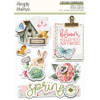 Simple Vintage Spring Garden Layered Chipboard Die-Cuts-6/Pkg SGD21732 - 810112387605