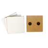 2 Pack - Little Birdie Customizable Canvas Fridge Magnet MDF 10/Pkg-Assorted - CR91077