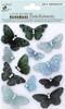 6 Pack - Little Birdie 3D Embellishment 12/Pkg-Butterfly Blue Bay - CR83675 - 8903236659689