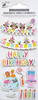 6 Pack - Little Birdie 3D Glitter Embellishment 12/Pkg-Birthday Celebration - CR83964 - 8903236662580