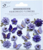 3 Pack - Little Birdie Cloria Paper Flowers 18/Pkg-Lavender Whisper - CLORIA-88480 - 8903236709322