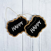6 Pack - Little Birdie Hanging Mini Chalkboard Sign 2/Pkg-Ornate Braces - CHKLBRD1-89207 6 Pack - Little Birdie Hanging Mini Chalkboard Sign 2/Pkg-Ornate Braces - CHKLBRD1-89207
