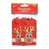 6 Pack Little Birdie Christmas Gift Tag 10/Pkg-Reindeer CR83343 - 8903236656367