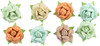 3 Pack - Little Birdie Angle Rose Paper Flowers 8/Pkg-Woodland Stories - ANGLE-79474