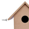 3 Pack - Little Birdie MDF Base Bird House 5.5"X7"-Bird House - CR86430 3 Pack - Little Birdie MDF Base Bird House 5.5"X7"-Bird House - CR86430