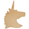 3 Pack - Little Birdie MDF Base Unicorn Head 10"X13"-Unicorn Head - CR86419 - 8903236688115