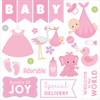 3 Pack Little Birdie Little Miracle Cardstock Pack 6"X6" 24/Pkg-Baby Girl CR85667