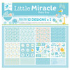3 Pack - Little Birdie Little Miracle Cardstock Pack 6"X6" 24/Pkg-Baby Boy - CR85664 - 8903236680560