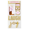 6 Pack Little Birdie Love Foil Embellishment 10/Pkg-Love Laugh Joy CR66476