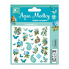 6 Pack - Little Birdie Ephemera 56/Pkg-Aqua Medley - CR79494