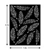 3 Pack - Little Birdie Reusable Stencil 7.3"X9.7"-Feathers - RUSNTL9-57113