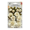 3 Pack Little Birdie Rosalind Paper Flowers 21/Pkg-Moon Light ROSALIND-69299 - 8903236511437