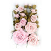 3 Pack - Little Birdie Rosalind Paper Flowers 21/Pkg-Pearl Pink - ROSALIND-69297