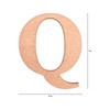 6 Pack - Little Birdie MDF Alphabets Upper Case 4" 1/Pkg-Q - CR88164