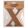 6 Pack - Little Birdie MDF Alphabets Upper Case 4" 1/Pkg-X - CR88171 - 8903236706239
