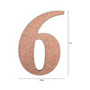 6 Pack - Little Birdie MDF Number 4" 1/Pkg-6 - CR88144 6 Pack - Little Birdie MDF Number 4" 1/Pkg-6 - CR88144